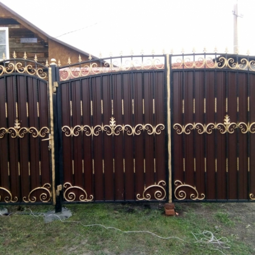 Кованые ворота и двери